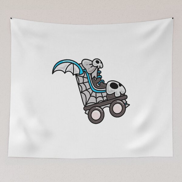 Item preview, Cute Skeleton Roller Coaster – Spooky Halloween Cartoon Ride designed and sold by Horrify.