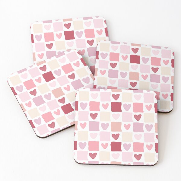 Item preview, Candy Pink Gingham Hearts designed and sold by SilRoma.