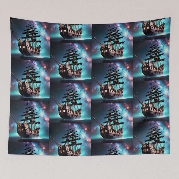 Item preview, Space Pirates – Galactic Ship Sailing the Stars designed and sold by Dogandesighn.