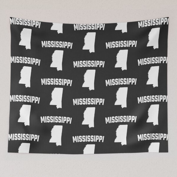 Item preview, Mississippi State Pride - Classic White Silhouette Map designed and sold by mashmosh.