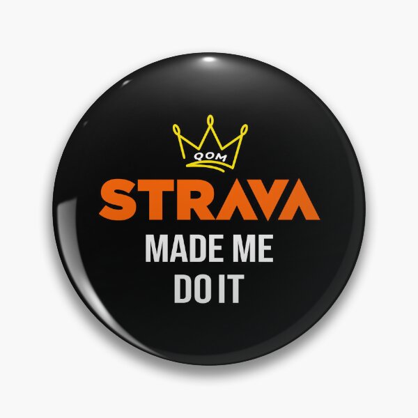 Item preview, Strava Made Me Do It QOM Cycling Motivation Quote Design designed and sold by BMLprint ⭐⭐⭐⭐⭐.