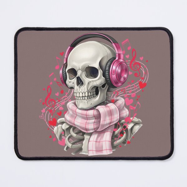 Item preview, Lovesick Beats: The Pink Rhythm Skeleton designed and sold by InkWeaveShop.