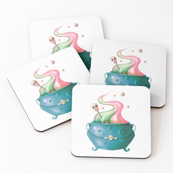 Item preview, Magic Potion Cauldron – Whimsical Spooky Witch Illustration designed and sold by Horrify.