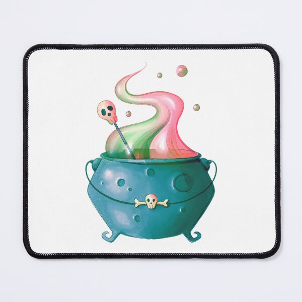 Item preview, Magic Potion Cauldron – Whimsical Spooky Witch Illustration designed and sold by Horrify.