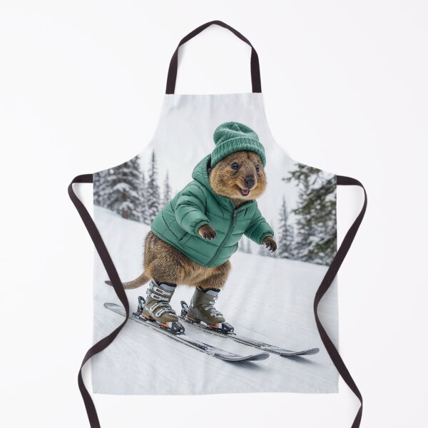 Item preview, Happy Quokka Downhill Skiing designed and sold by Tridentulus.
