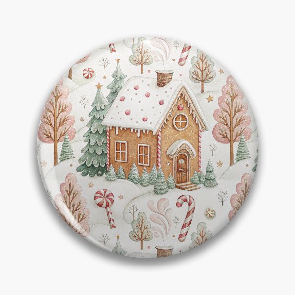 Item preview, Cute watercolor gingerbread house designed and sold by Merrylands Artshop.