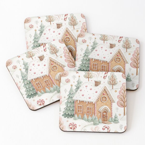 Item preview, Cute watercolor gingerbread house designed and sold by Merrylands Artshop.