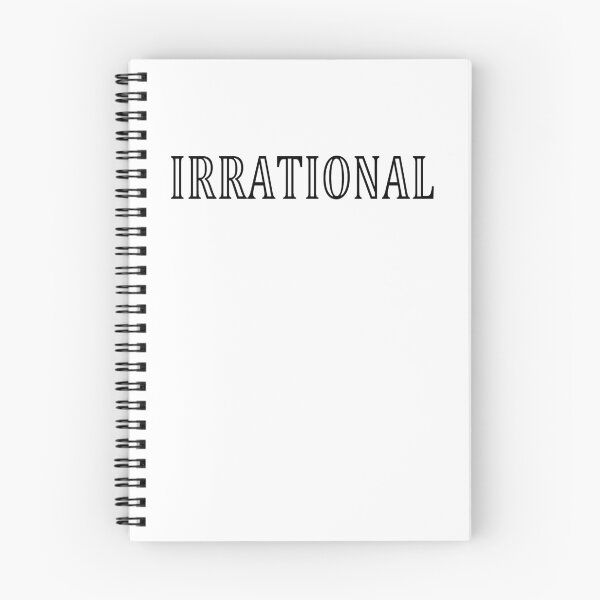 Item preview, Funny Nerdy Irrational Math Teacher Black Text designed and sold by MathWare MathClips.