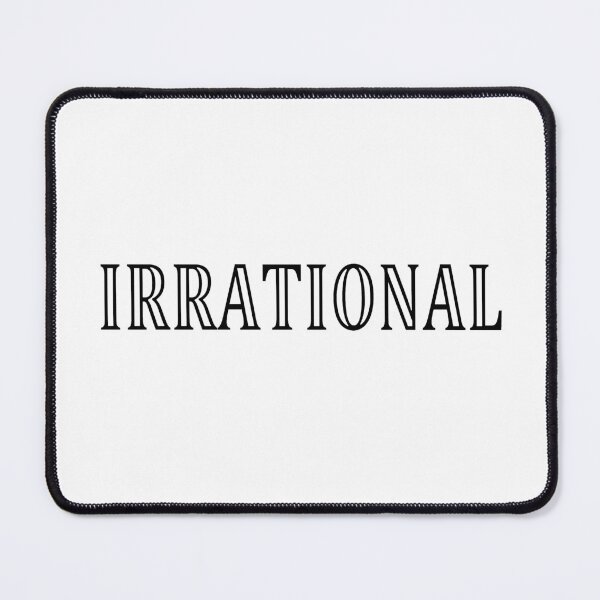 Item preview, Funny Nerdy Irrational Math Teacher Black Text designed and sold by MathWare MathClips.