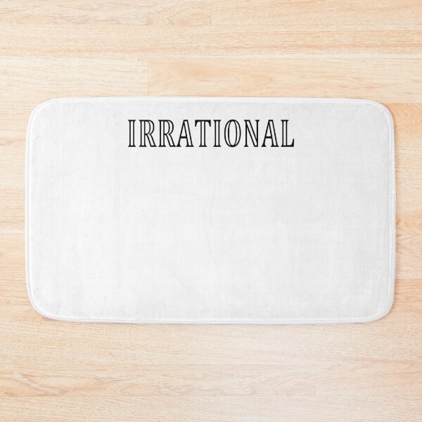 Item preview, Funny Nerdy Irrational Math Teacher Black Text designed and sold by MathWare MathClips.