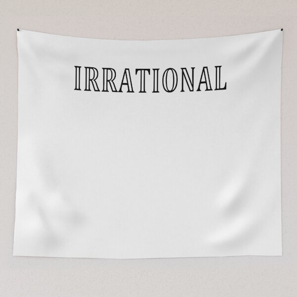 Item preview, Funny Nerdy Irrational Math Teacher Black Text designed and sold by MathWare MathClips.