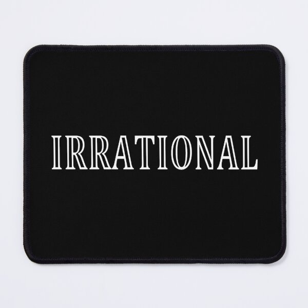 Item preview, Funny Nerdy Irrational Math Teacher White Text designed and sold by MathWare MathClips.