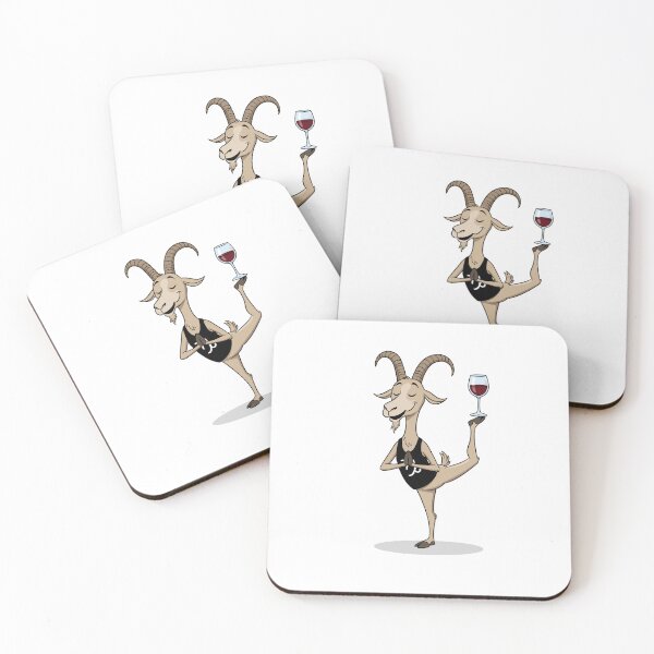 Item preview, Capricorn Yoga #1 – Dancer Pose (Natarajasana) balancing Wine designed and sold by D - Magic.