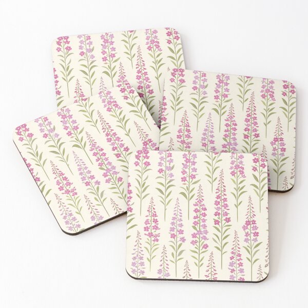 Item preview, Fireweed Roadside Glow – Vintage Nordic Maitohorsma Pattern designed and sold by Planthem.