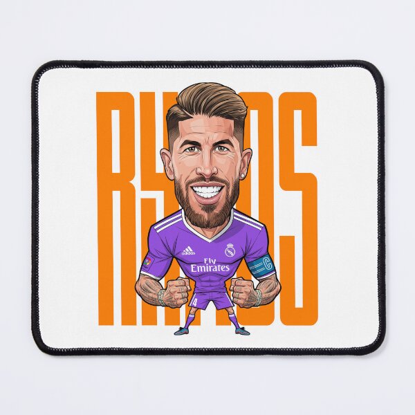 Item preview, A funny caricature of Real Madrid legend Sergio Ramos designed and sold by vectorlove.