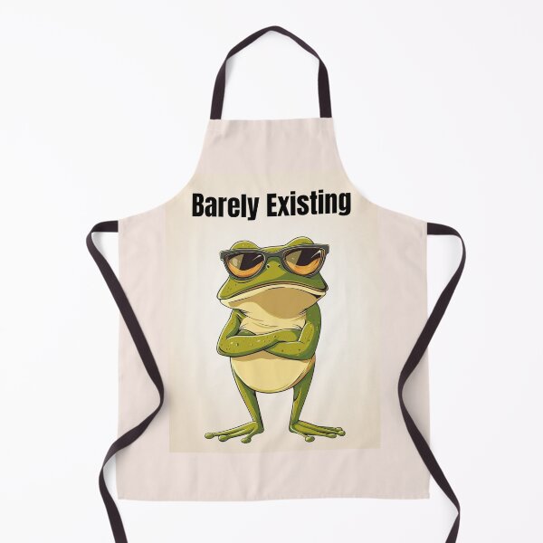 Item preview, Barely Existing Frog Meme – Funny Sarcastic Burnout Cartoon Design designed and sold by MiraLumeStudio.