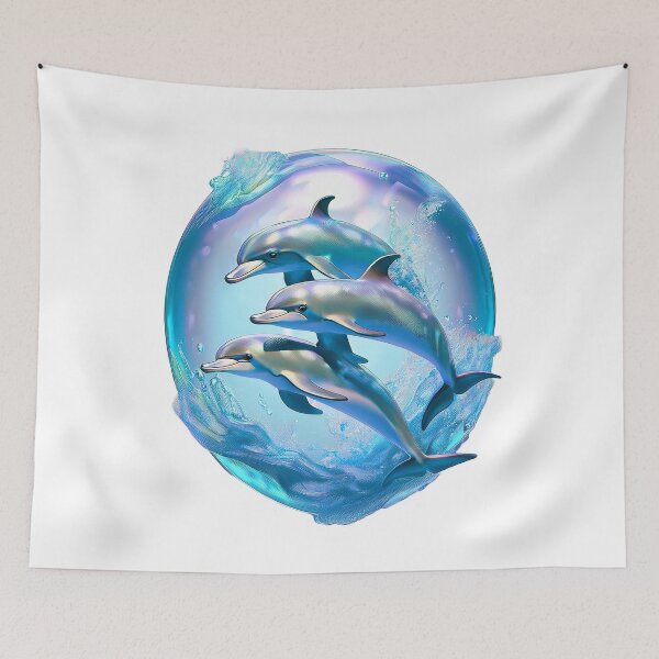 Item preview, Playful Dolphin Vibes designed and sold by RockitBaby.