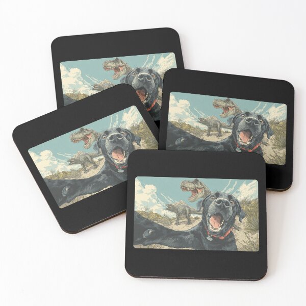 Item preview, Labrador Dog T-Rex Dino Selfie  designed and sold by MojaveTradePost.