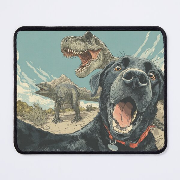 Item preview, Labrador Dog T-Rex Dino Selfie designed and sold by MojaveTradePost.