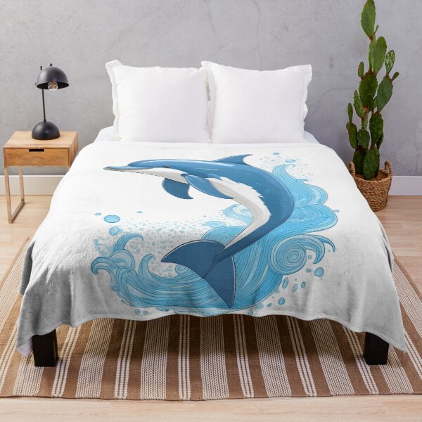Item preview, Blue Ocean Dolphin designed and sold by RockitBaby.