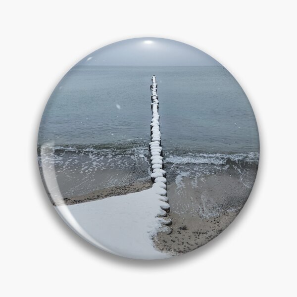 Item preview, Snow on the Baltic Sea beach designed and sold by MarionsArt.