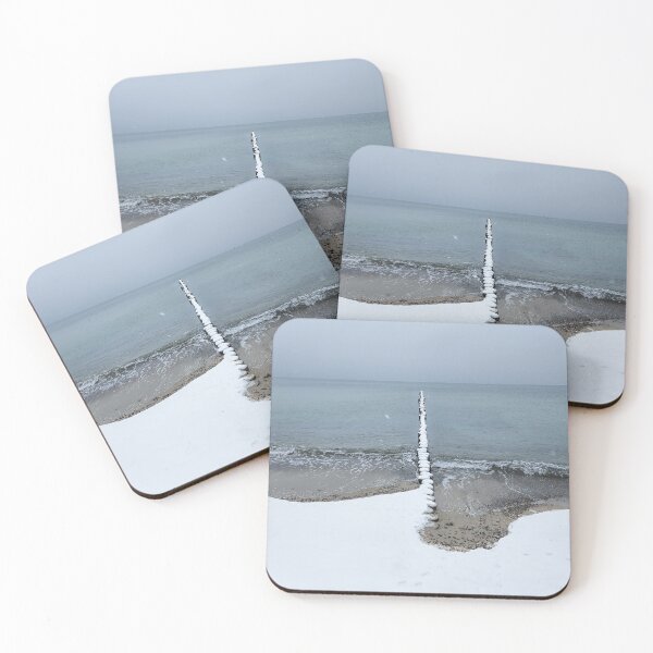 Item preview, Snow on the Baltic Sea beach designed and sold by MarionsArt.