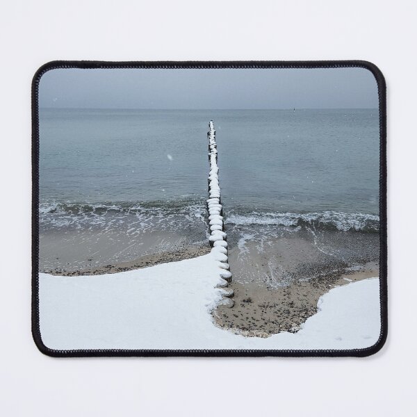 Item preview, Snow on the Baltic Sea beach designed and sold by MarionsArt.
