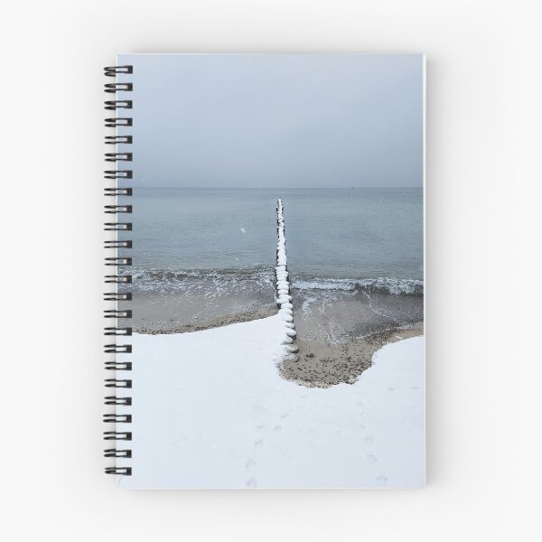 Item preview, Snow on the Baltic Sea beach designed and sold by MarionsArt.