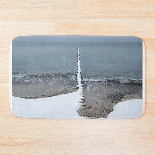 Item preview, Snow on the Baltic Sea beach designed and sold by MarionsArt.