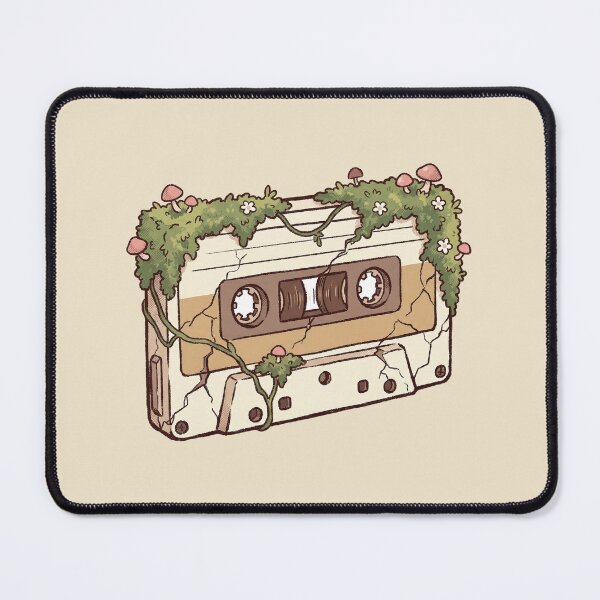 Item preview, Mossy Cassette Vintage Tape Overgrown with Mushrooms and Vines designed and sold by Magnificent Lizard.