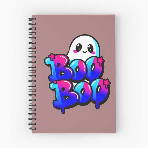 Artikelvorschau, Niedlicher Kawaii-Geist-Boo-Boo-Graffiti-Aufkleber – Pastellblau & Rosa Ästhetik entworfen und verkauft von MESSY-MIND.