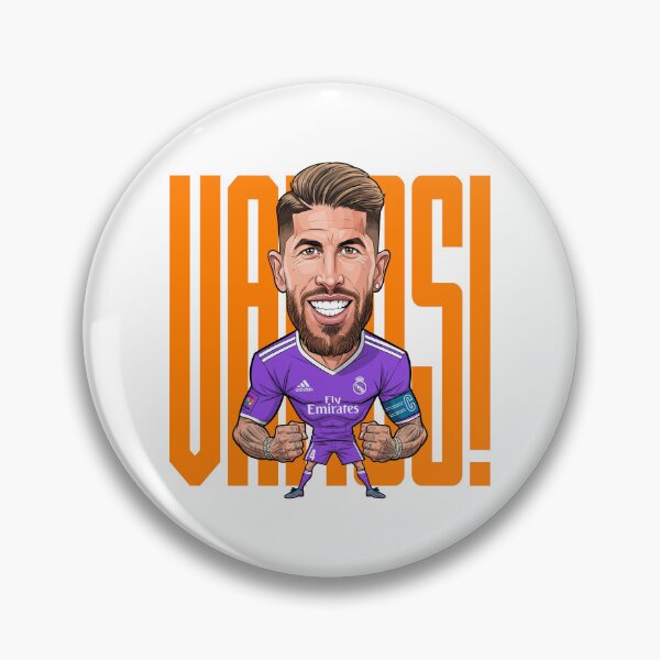 Item preview, Funny caricature of Sergio Ramos vamos designed and sold by vectorlove.