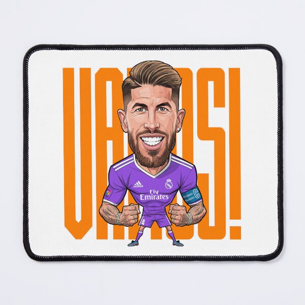 Item preview, Funny caricature of Sergio Ramos vamos designed and sold by vectorlove.