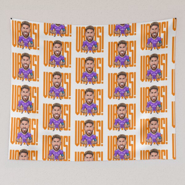 Item preview, Funny caricature of Sergio Ramos vamos designed and sold by vectorlove.