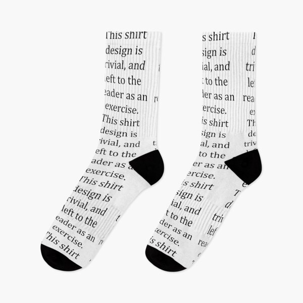 Item preview, Funny Nerdy This Shirt Design is Trivial and Left to the Reader as an Exercise Math Teacher Black Text designed and sold by MathWare MathClips.
