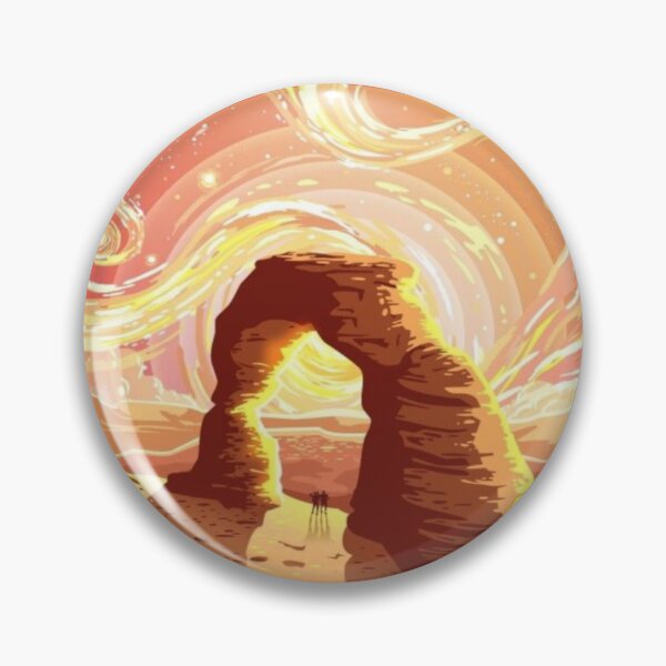 Item preview, Drawing of Vibrant Desert Arch View  designed and sold by NivyasArtistry.