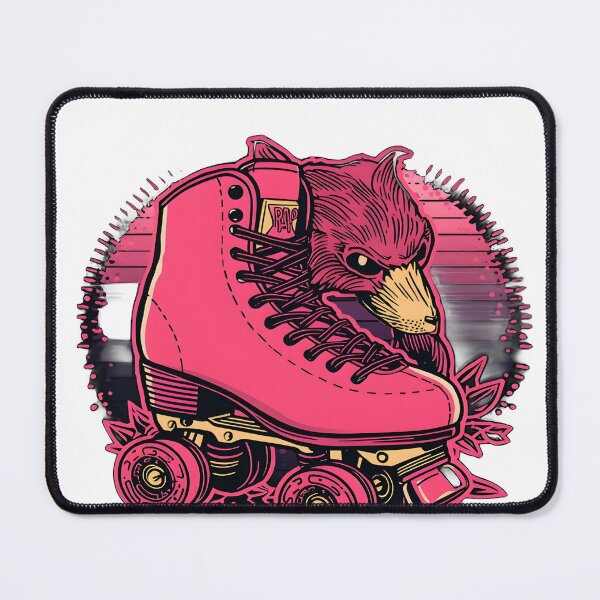 Item preview, Roller Skate Art T-Shirt | Retro Pink Roller Skating Graphic Tee | Skater Girl Street Style Shirt designed and sold by ScooterGadgets.