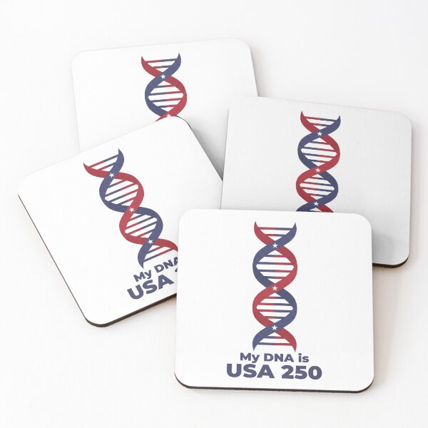 Item preview, My DNA is USA 250 – Genetic Helix Patriotic Vector designed and sold by devilfronty.