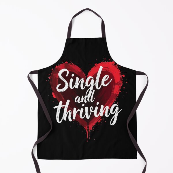 Item preview, Single and Thrivin' Aesthetic Watercolor Heart - Funny Anti-Valentine & Self Love Gift designed and sold by Design-Pro-21.