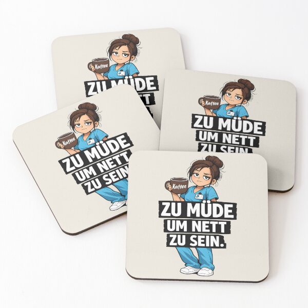 Item preview, Zu Müde Um Nett Zu Sein – Lustiger Pflege Spruch Für Krankenschwestern designed and sold by Aesthetic-Avenue.