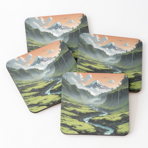 Item preview, Melting Mist Over Moss Valley designed and sold by HorizonHues.