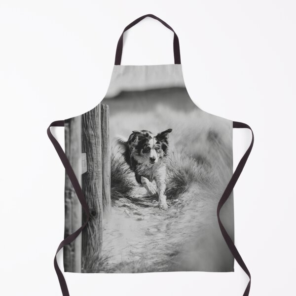Item preview, A lively Australian Shepherd dog weaving through an agility course, Dogs in Motion designed and sold by CDC40.