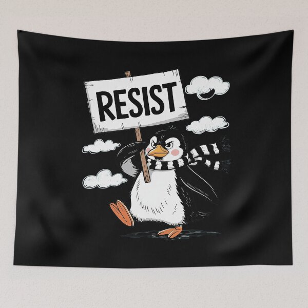 Item preview, Resist Penguin Activism  designed and sold by AquaKiev.