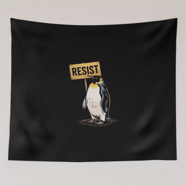 Item preview, Resist Penguin Activism designed and sold by SyntaxClaw.