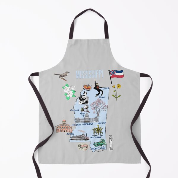 Item preview, Mississippi State Pride, The Hospitality State Cultural Map Art designed and sold by mashmosh.