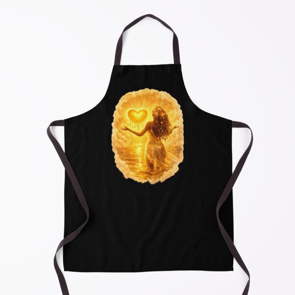 Item preview, Golden Oshun Goddess – Divine Feminine Abundance Art, Spiritual Sun and Ocean Illustration designed and sold by Lunaria Arts.