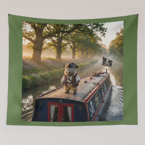 Item preview, Wombat Narrowboat Pirate designed and sold by Tridentulus.
