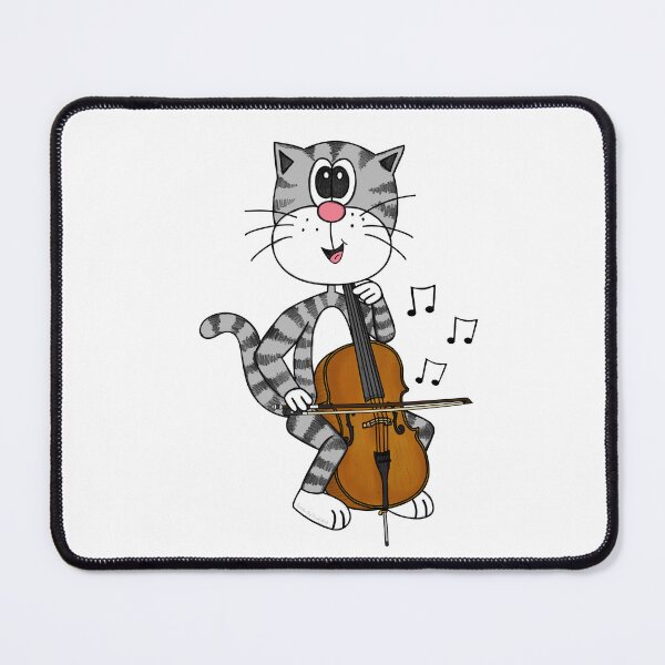 Item preview, Cat Playing Cello, Cellist String Musician Music Teacher designed and sold by doodlerob.
