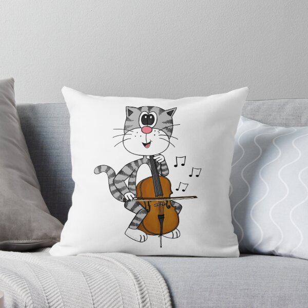 Item preview, Cat Playing Cello, Cellist String Musician Music Teacher designed and sold by doodlerob.