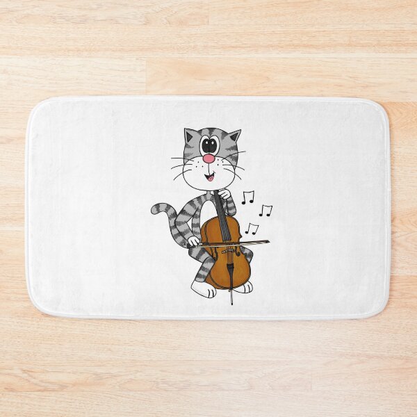 Item preview, Cat Playing Cello, Cellist String Musician Music Teacher designed and sold by doodlerob.
